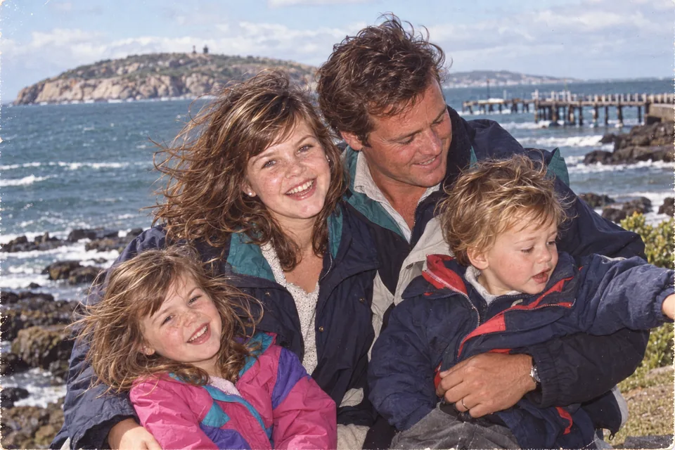 Freezing, windswept and still one of our favourite family holidays., 2002.