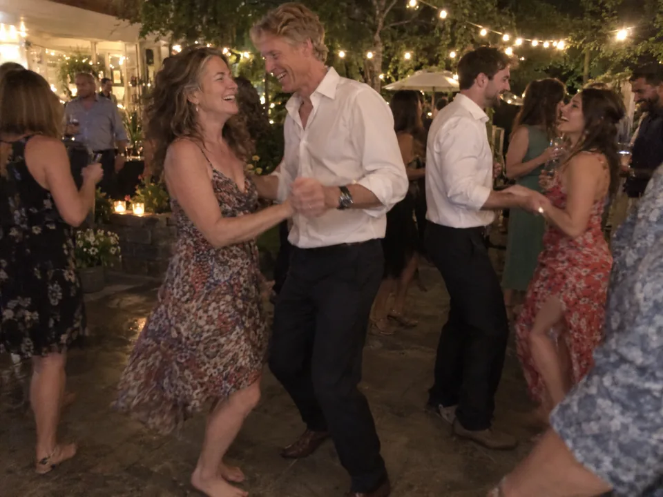 Mum and Dad, barefoot and dancing at Jack’s engagement party., 2019.