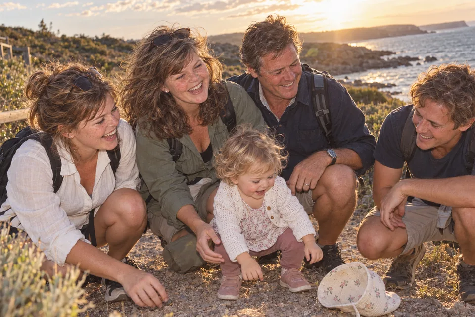The family keeps growing, but those walks by the sea still feel the same., 2025.