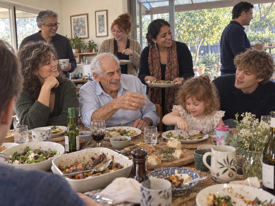 Sunday lunch and Dave laughing before anyone found the joke, 2026.
